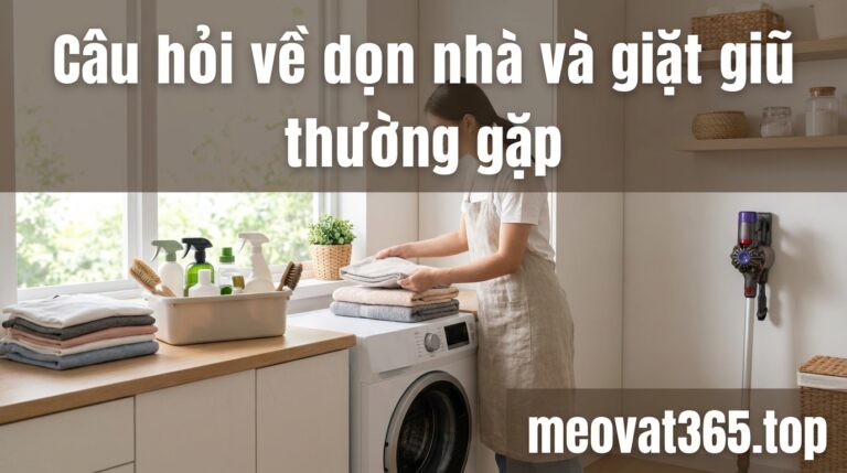 câu hỏi về dọn nhà thường gặp