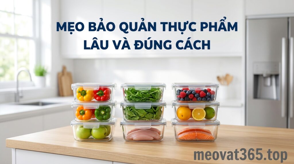 mẹo bảo quản thực phẩm lâu
