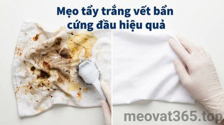 mẹo tẩy trắng vết bẩn cứng đầu