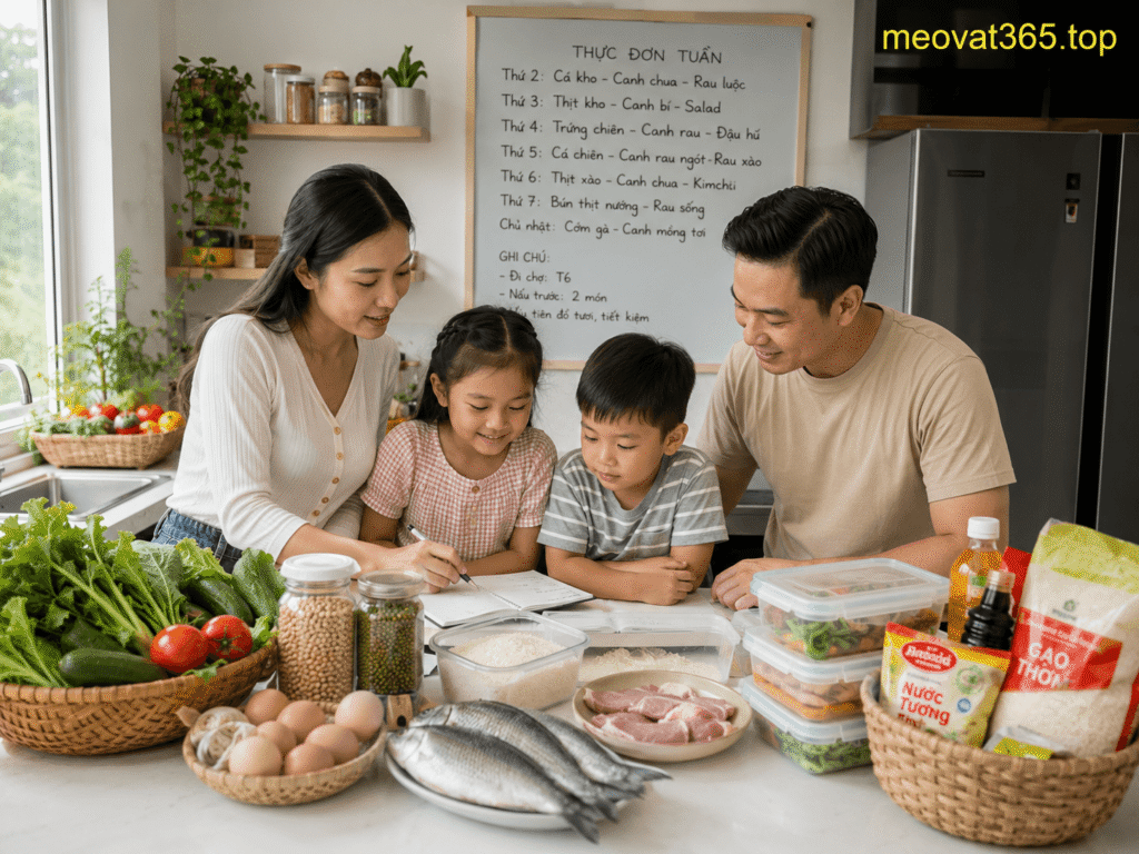 Giảm chi phí ăn uống bằng kế hoạch bữa ăn