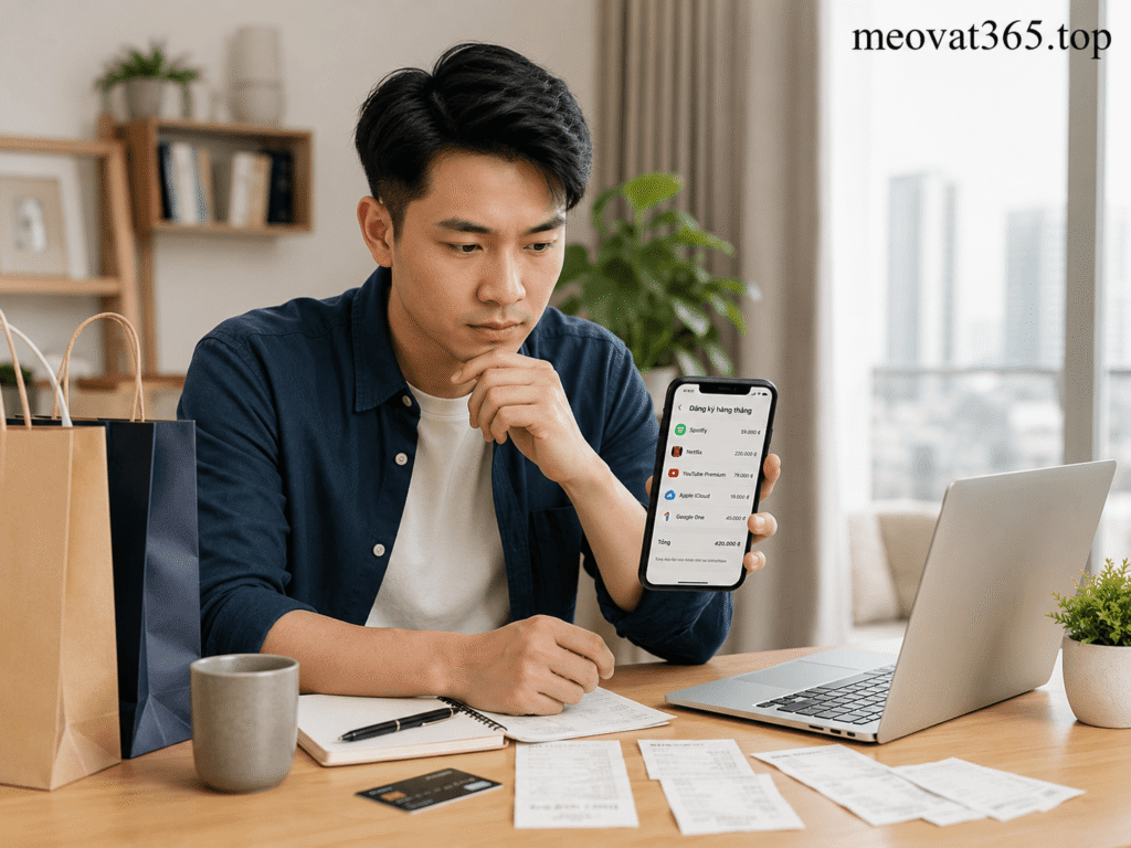 Cắt giảm thuê bao, mua sắm và chi phí giải trí không cần thiết